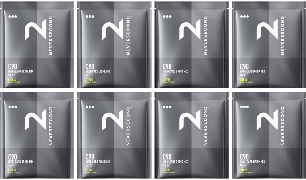 Neversecond C90 High Carb Drink Mix 8 x 94g Lemon