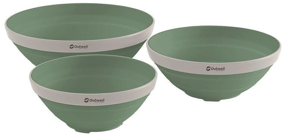 Outwell Bowl set Collaps 3-pcs. Foldable shadow green