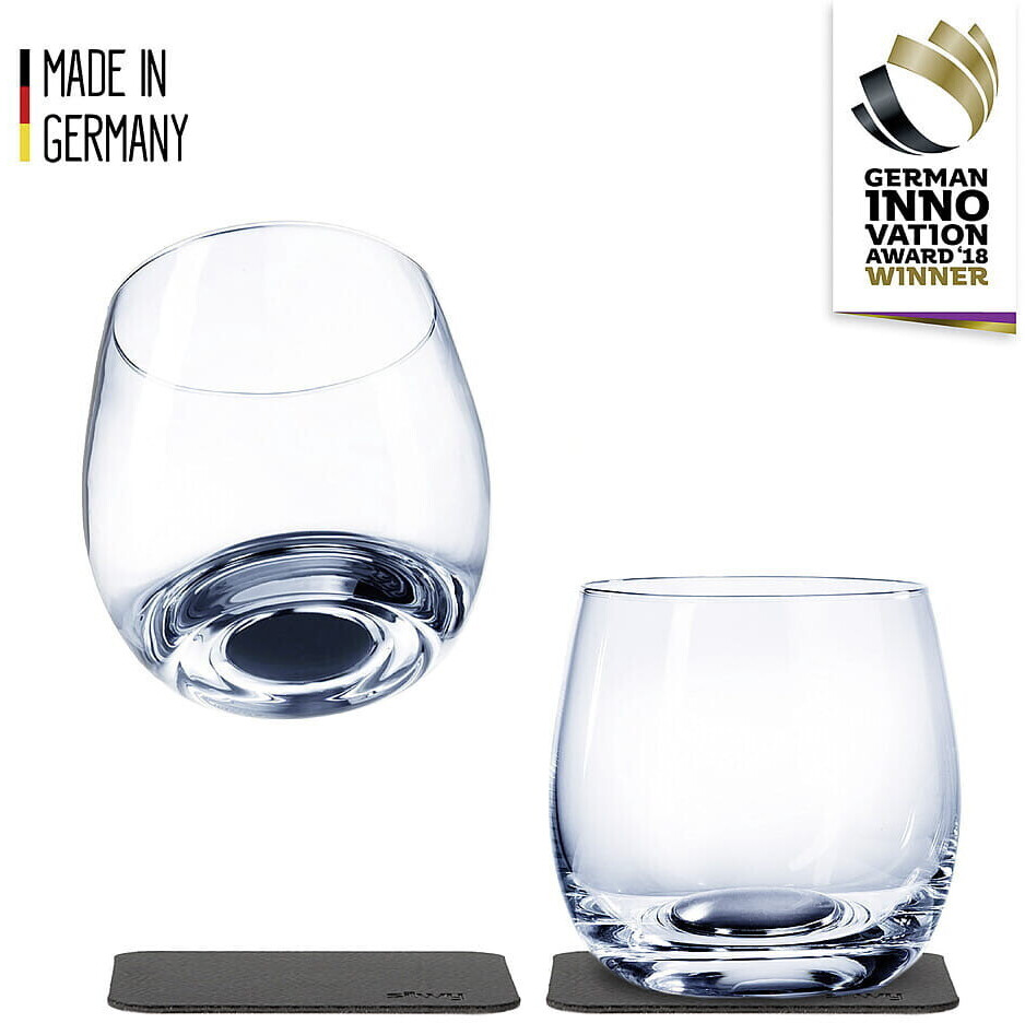 Silwy Magnet Crystal Glasses Whisky Set Of 2 Transparent
