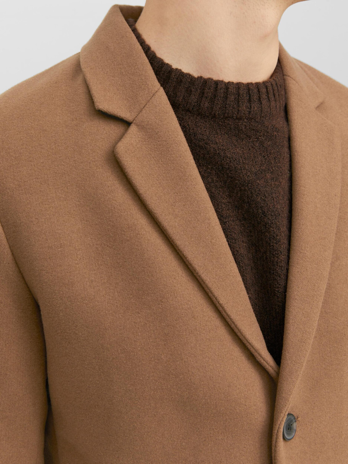 Jack & Jones JJEMORRISON WOOL COAT SN (12239008-4268925) khaki ab 