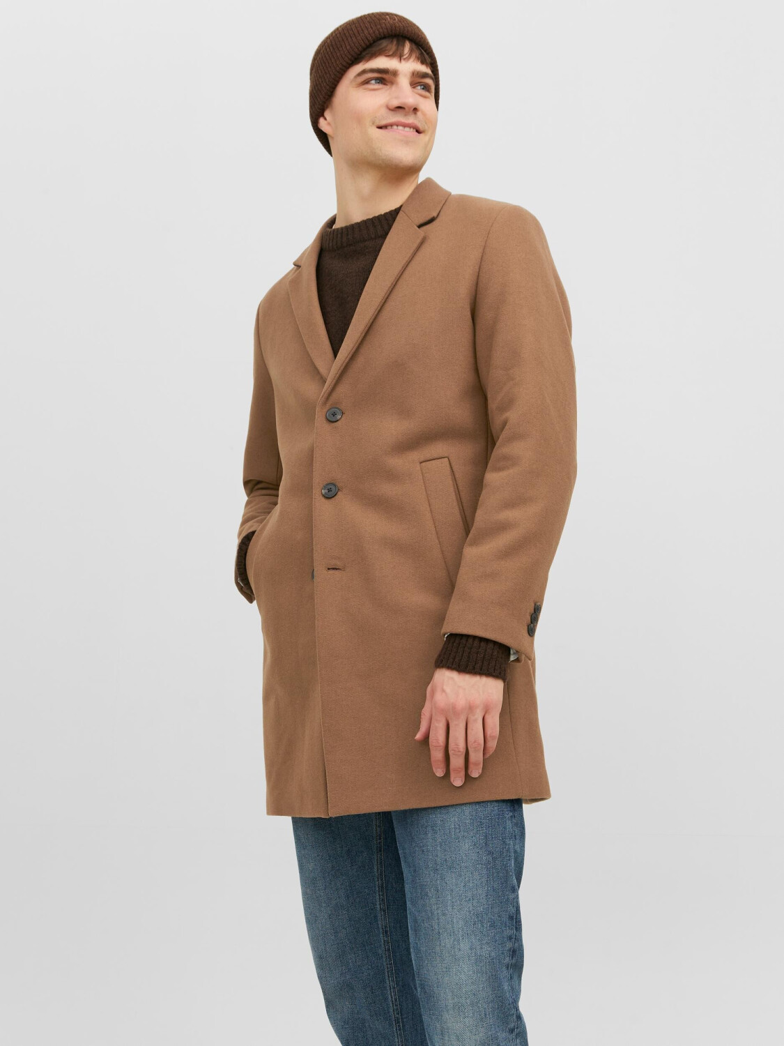 Jack & Jones JJEMORRISON WOOL COAT SN (12239008-4268925) khaki ab 