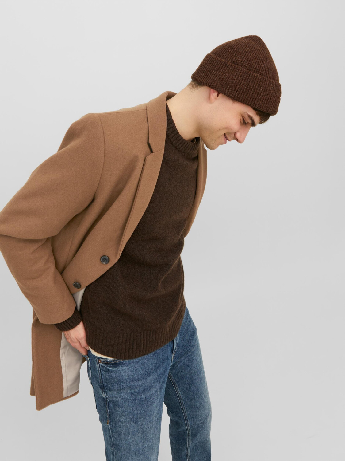 Jack & Jones JJEMORRISON WOOL COAT SN (12239008-4268925) khaki ab 