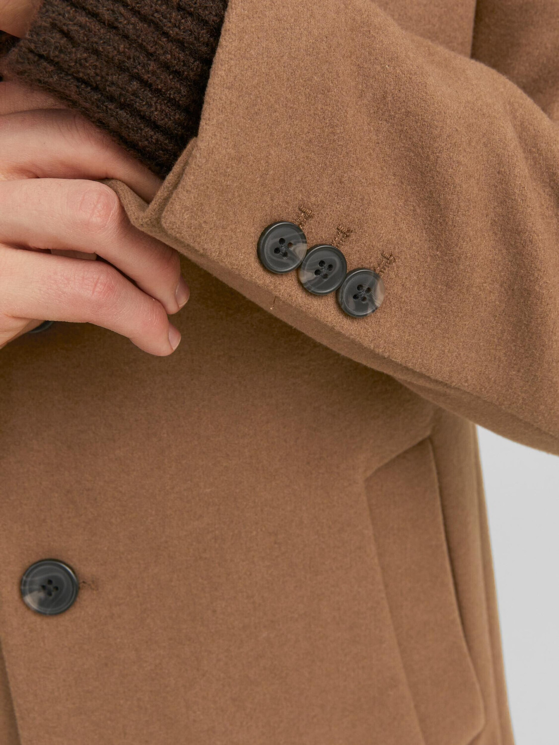 Jack & Jones JJEMORRISON WOOL COAT SN (12239008-4268925) khaki ab 