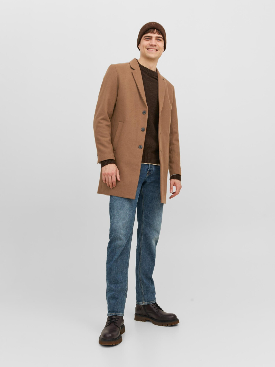 Jack & Jones JJEMORRISON WOOL COAT SN (12239008-4268925) khaki ab 