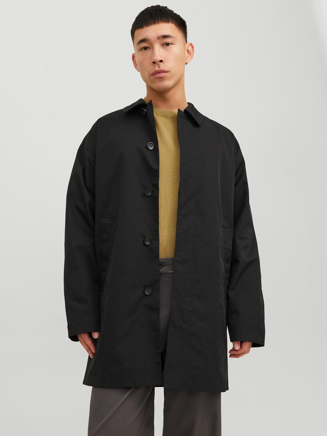 Jack & Jones JJECREASE MAC COAT NOOS (12237692-4244463) black ab 