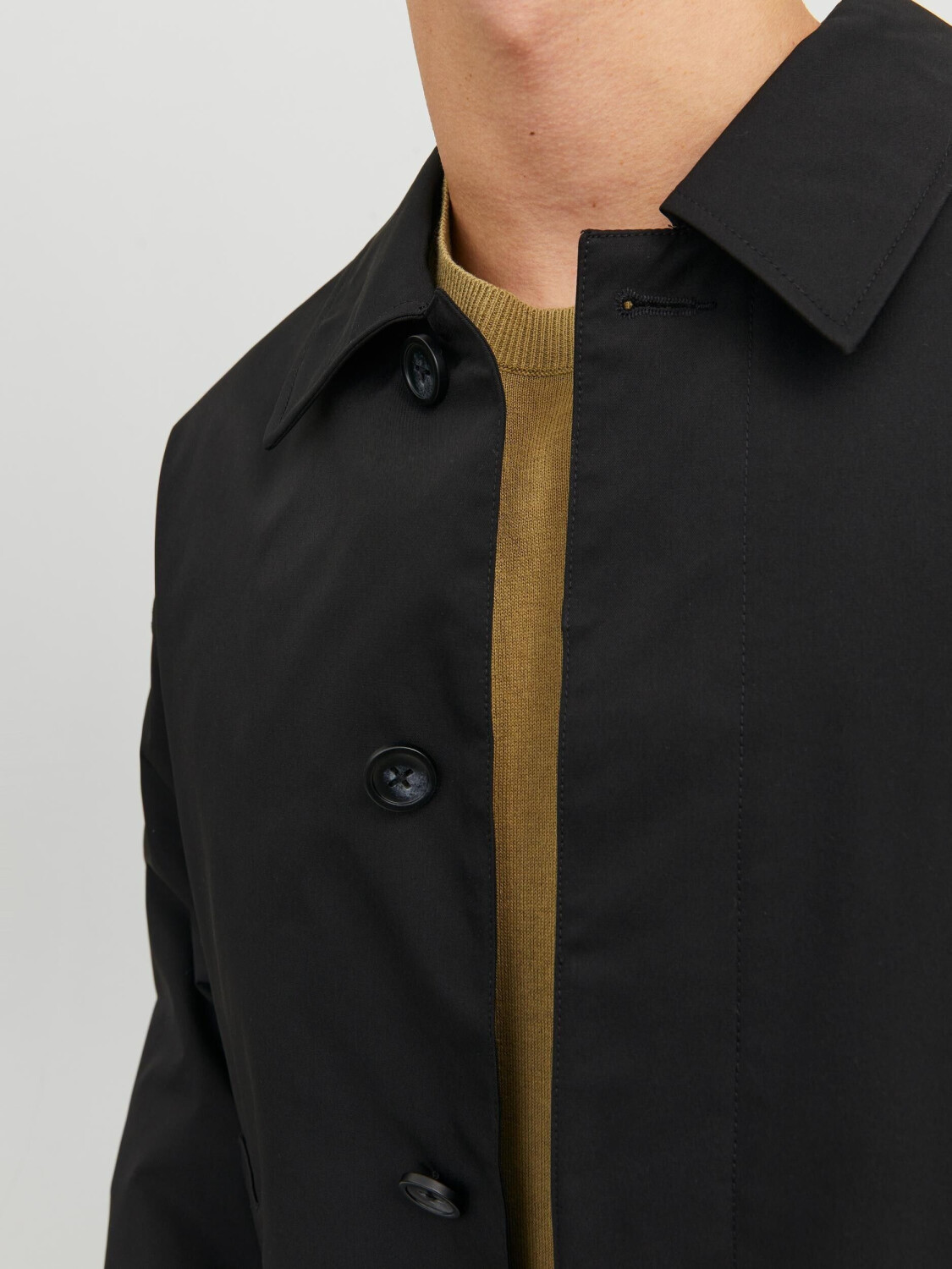 Jack & Jones JJECREASE MAC COAT NOOS (12237692-4244463) black ab 