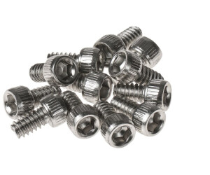 Reverse 12x Stahl Pedal Pins US Small 9mm Escape Pro + Black One Pedal silberfarben