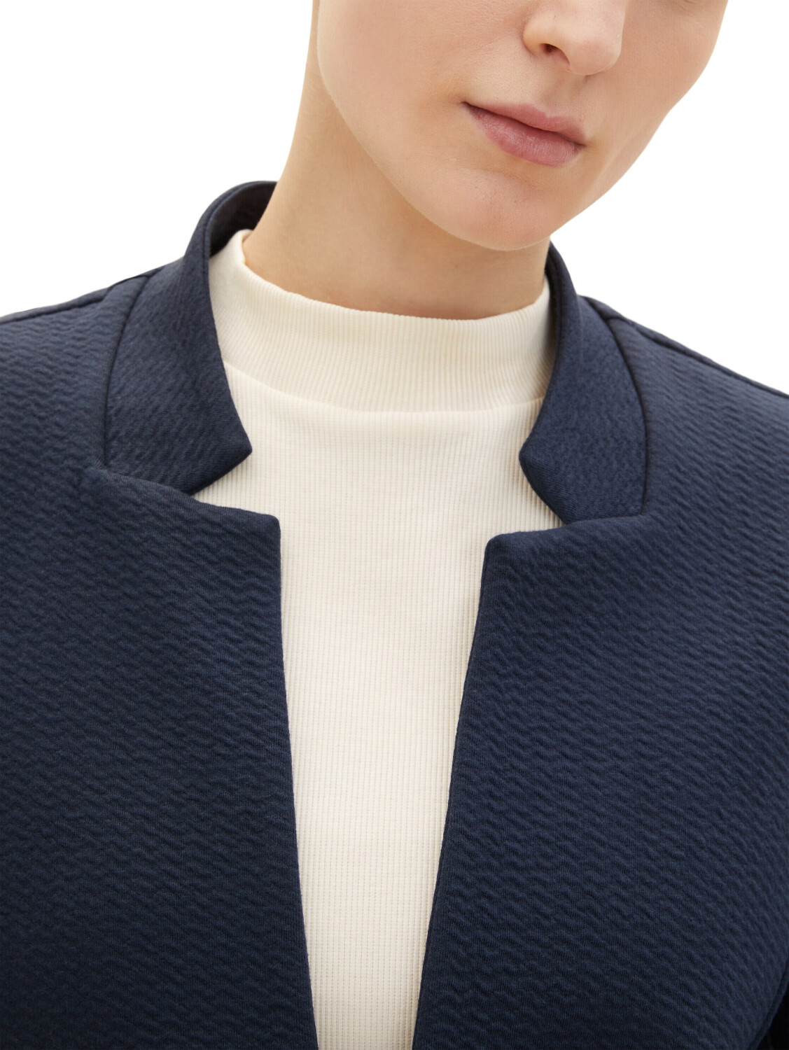 T-Shirt mit Piqué Struktur | 10668-sky captain blue | M | 1042510-10668-M