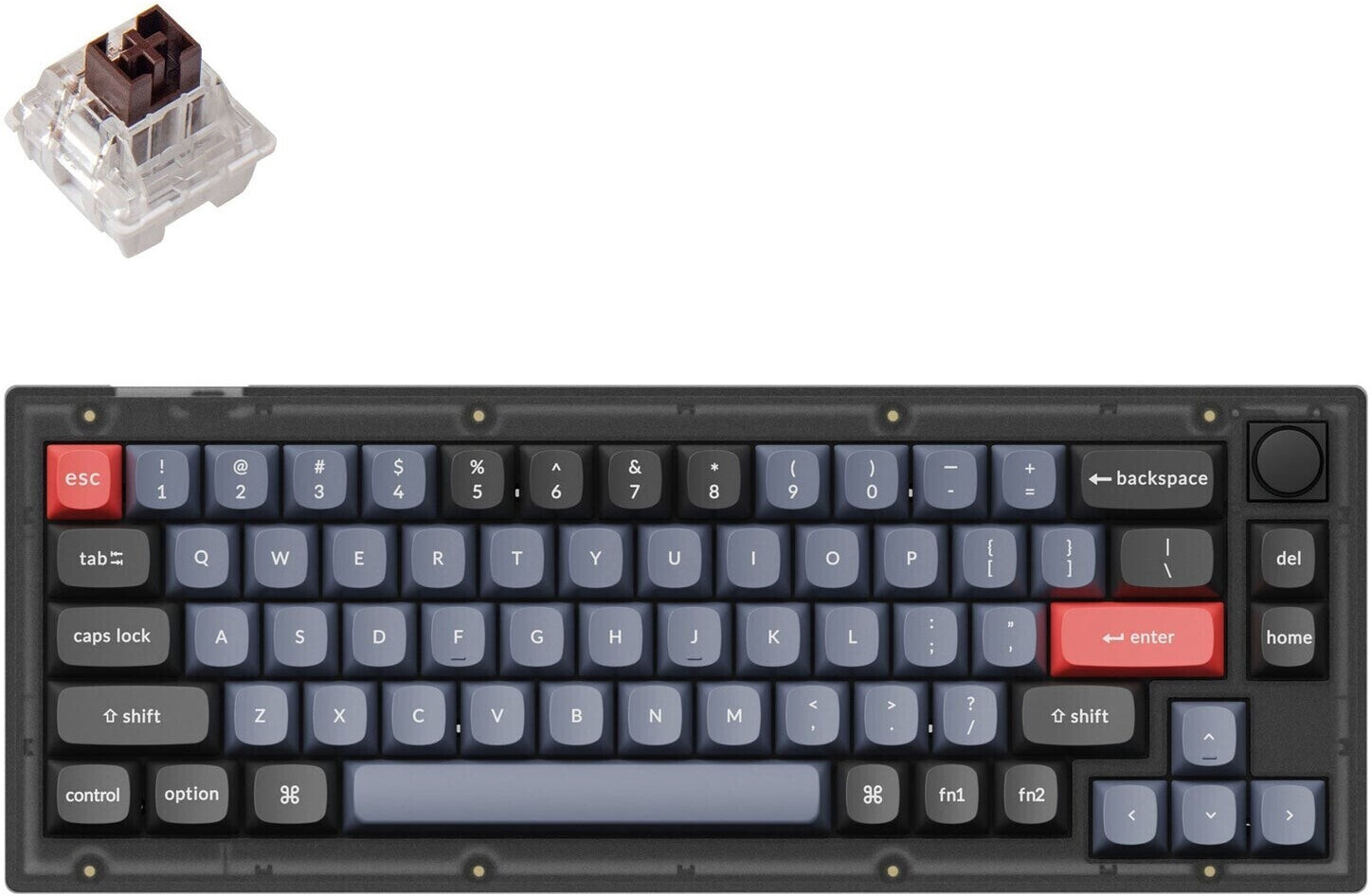 Keychron V2 Knob noir (K Pro Brown) (DE)