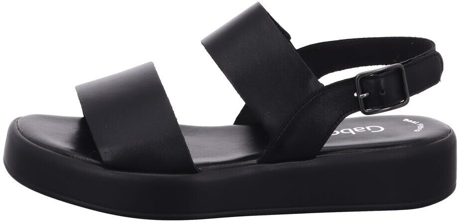 Gabor Plateau Sandalen Schwarz