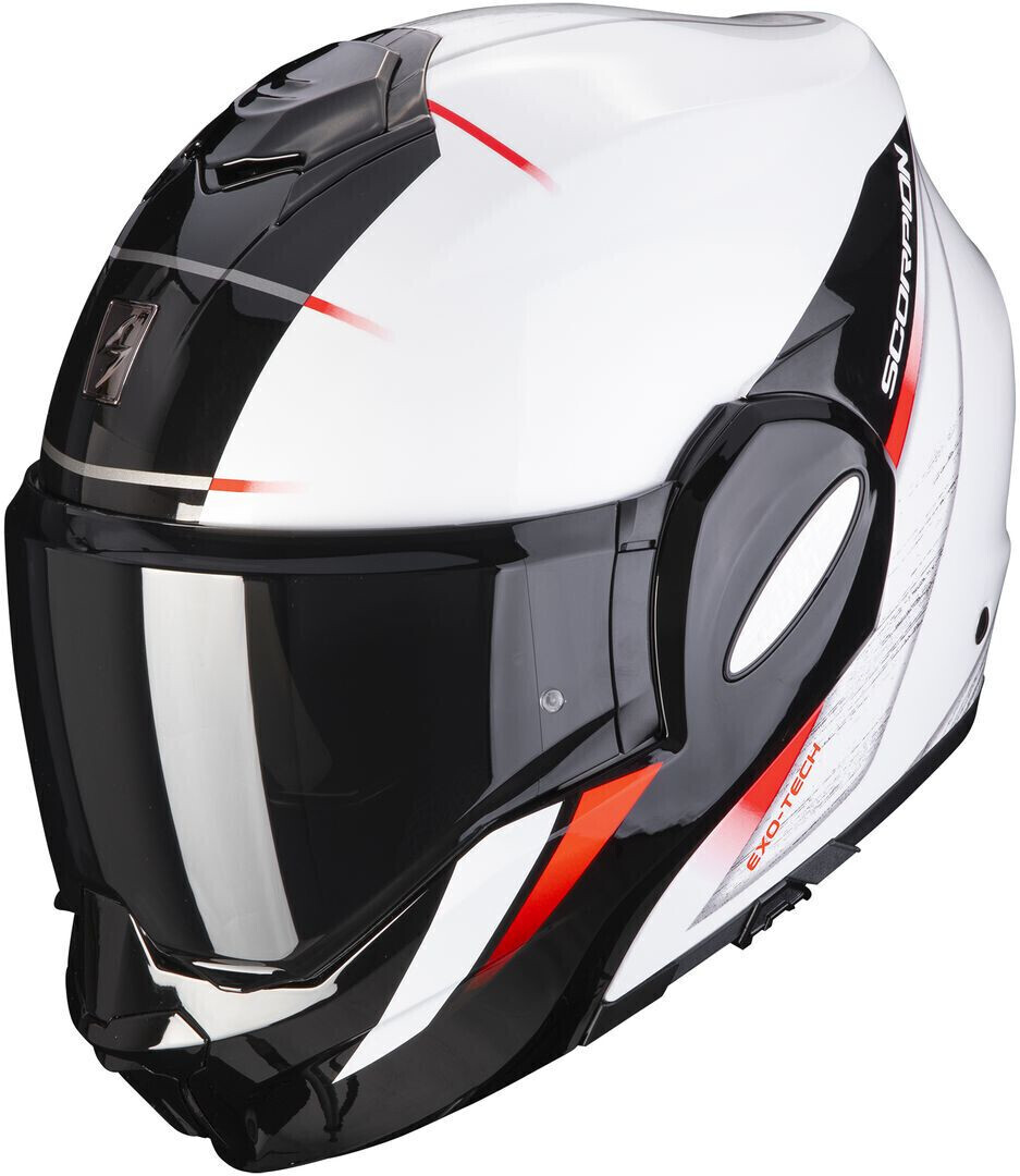 Photos - Motorcycle Helmet Scorpion Exo-Tech Evo Primus pearl white/black 
