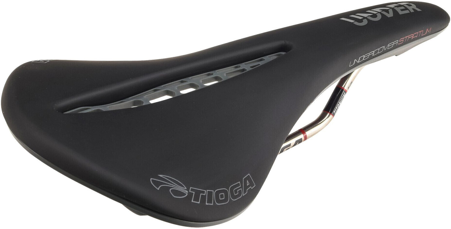 Tioga Undercover Stratum Leather MTB Saddle black 2022