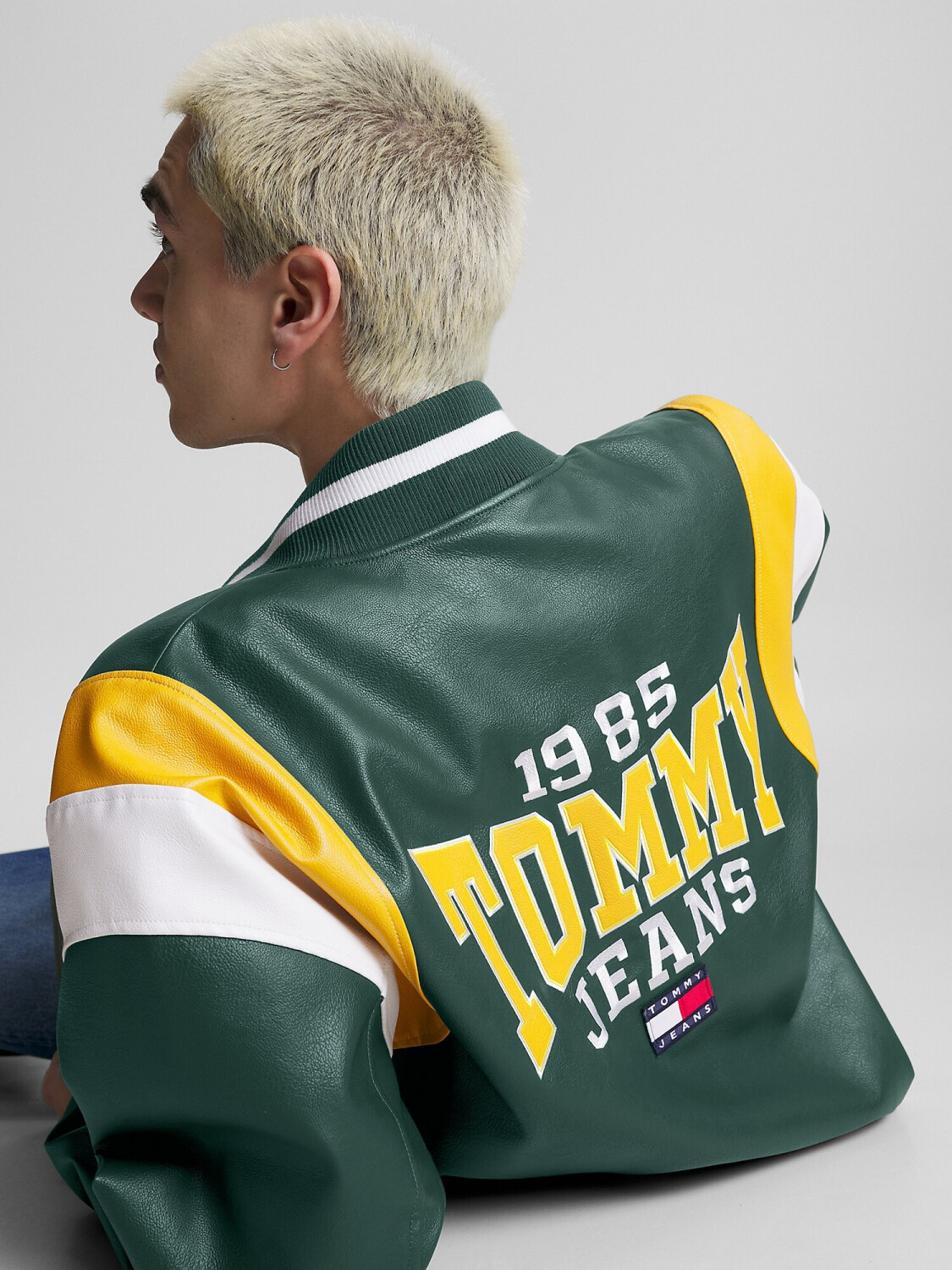 Tommy Hilfiger Relaxed Colour Blocked Back Logo Padded Letterman Jacket DM0DM16627 collegiate green ab 181 93 Preisvergleich bei idealo
