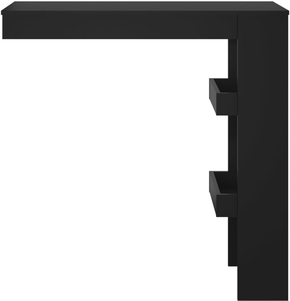 vidaXL Wall-mounted bar table 102x45x103.5 cm black (811782)