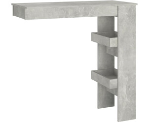 Grey wall outlet table