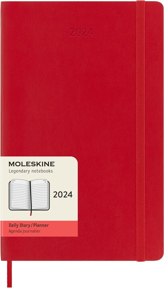 Moleskine Tageskalender 2024 Klassik Large Softcover Scharlachrot ab 20,90  €