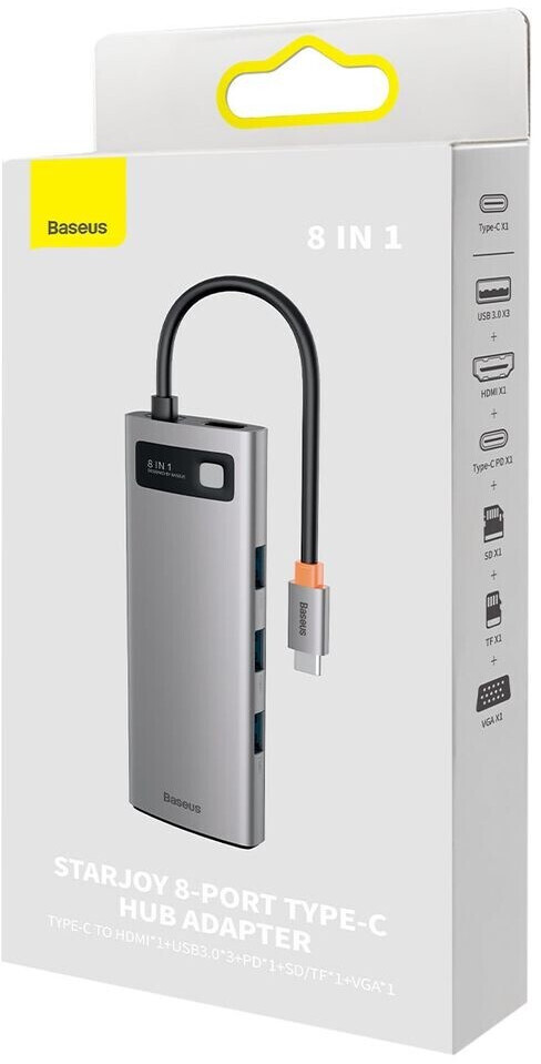 Baseus – Hub USB C vers HDMI, Station d'accueil USB 3.0 pour