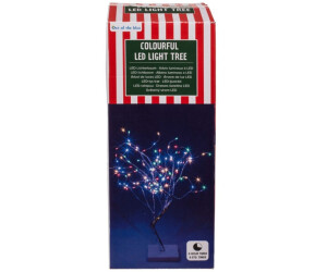 LED Lichterbaum mit Stern Weihnachtsbaum 2m 62 bunte LED für Außen Garten
