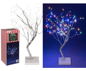 LED Lichterbaum mit Stern Weihnachtsbaum 2m 62 bunte LED für Außen Garten