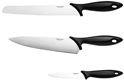 Fiskars Knife set 3 piece black 1065583