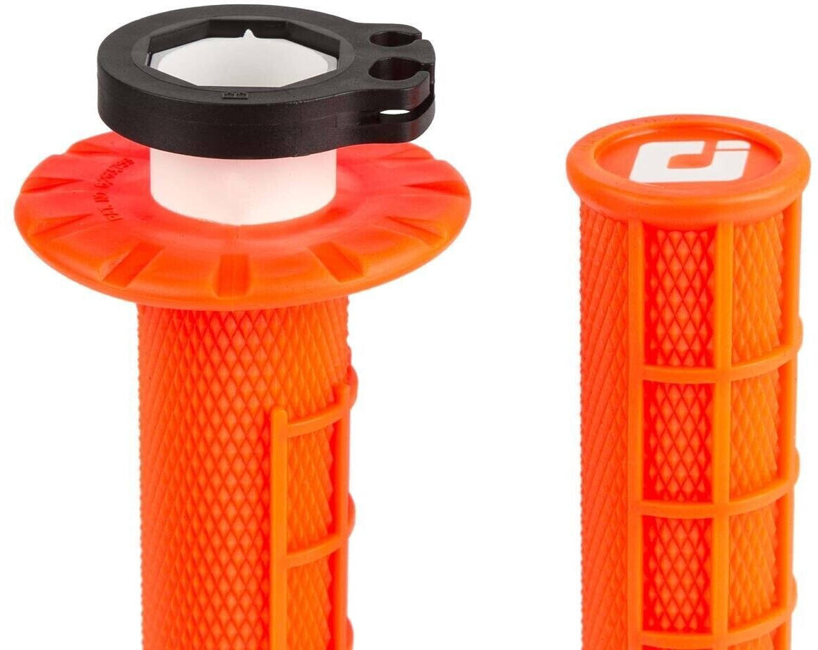ODI Half Waffle Lock-On 2T/4T MX Grips fluo orange