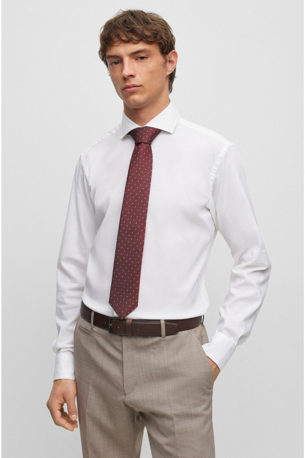 Hugo Boss Gepunktete Krawatte aus Seiden-Mix - Style H-TIE 7,5 CM-222  (50498960) dunkelrot ab 29,99 € | Preisvergleich bei