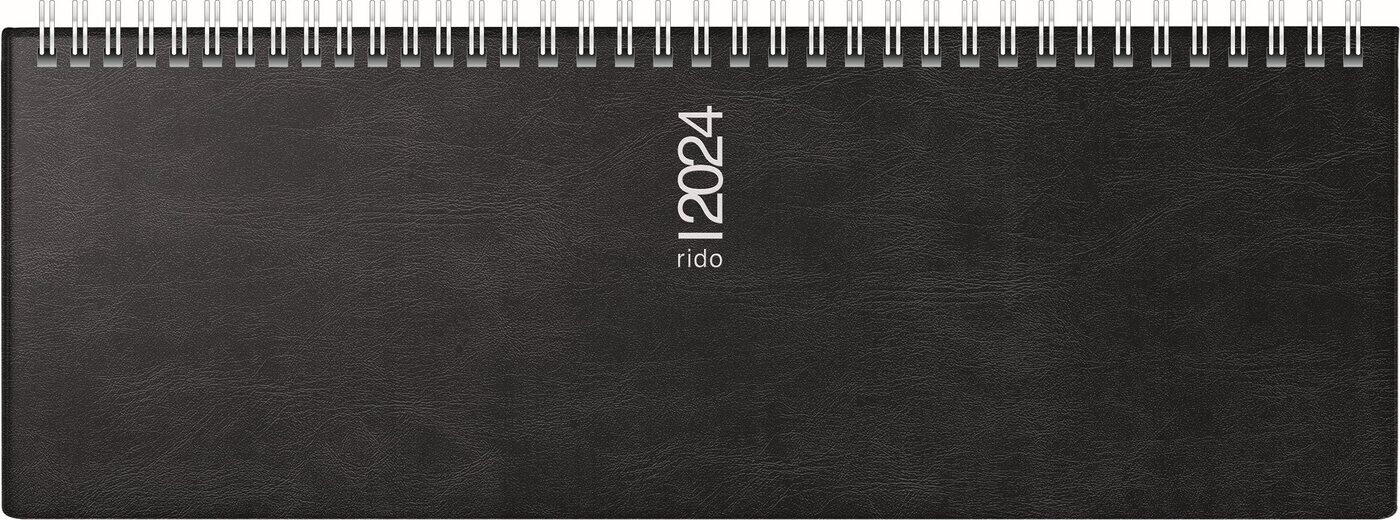 Rido Querkalender Septant 30,7x10,5cm Catana Kunststoff schwarz 2024