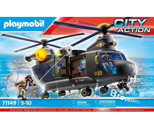 Playmobil City Action 71149 Hélicoptère des forces spéciales - Playmobil -  Achat moins cher