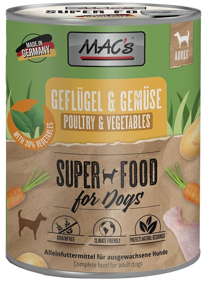 MAC's Dog wet food poultry & vegetables 800g