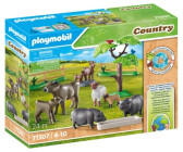 PLAYMOBIL Country 70511 Coche con Remolque para Poni, Juguetes para niños a  Partir de 4 años