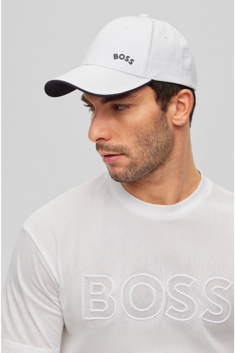 Hugo Boss Cap aus Baumwoll-Twill | ONESI Logo 19,05 mit Preisvergleich 50492741 - Weiß € ab bei Cap-Bold-Curved Style geschwungenem