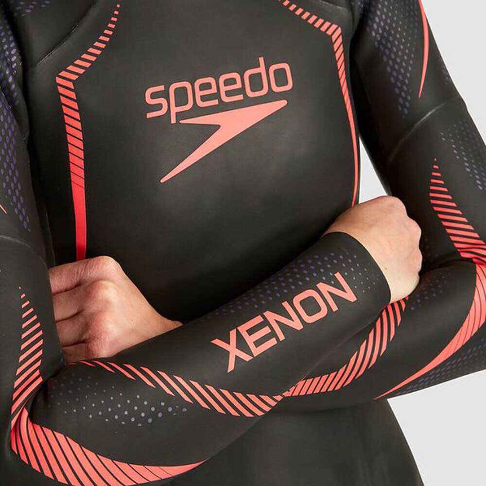 Speedo Xenon Woman Long Sleeve Trisuit Women Soa21104 Bkpu Orange Ab