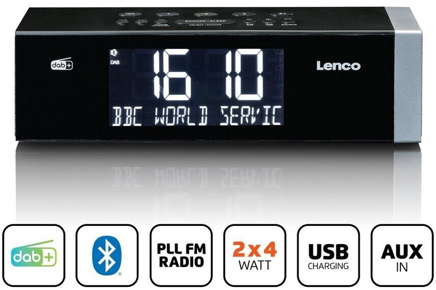 Lenco CR-640BK ab 79,60 € | Preisvergleich bei | Digitalradios (DAB+)