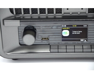 Roadstar HRA-270CD+BT Microcadena Vintage CD/Bluetooth/AUX/USB Negro