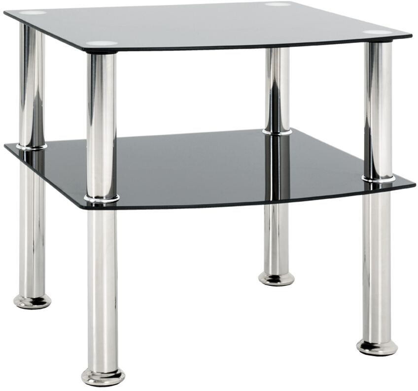 HAKU Side table - stainless steel/black 45 cm x 45 cm x 44 cm - 15508