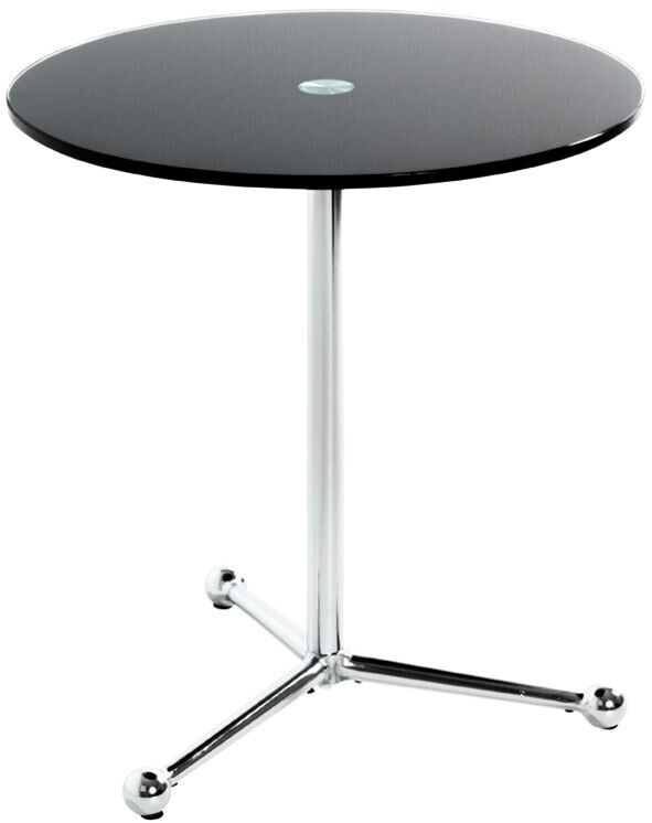 HAKU Side table chrome-black 50 cm- 23276