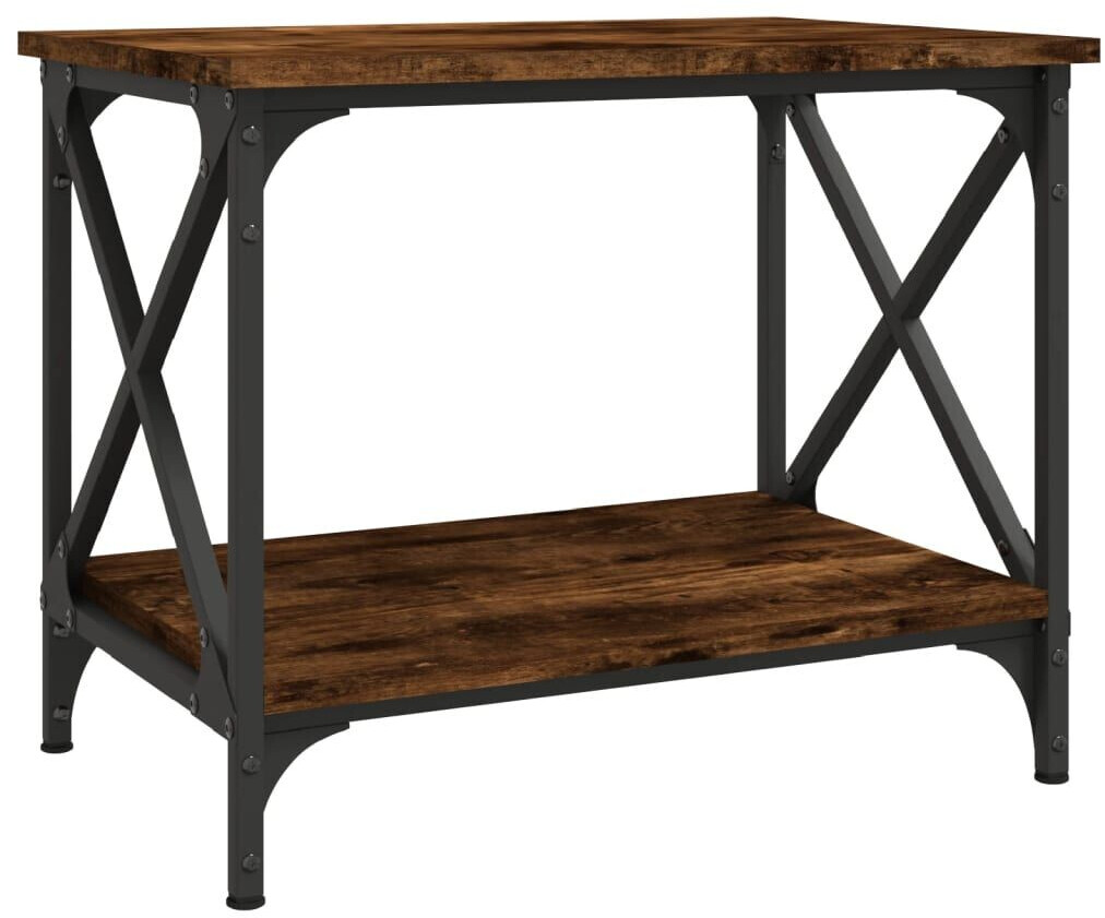 vidaXL Side table smoked oak 55x38x45 cm engineered wood