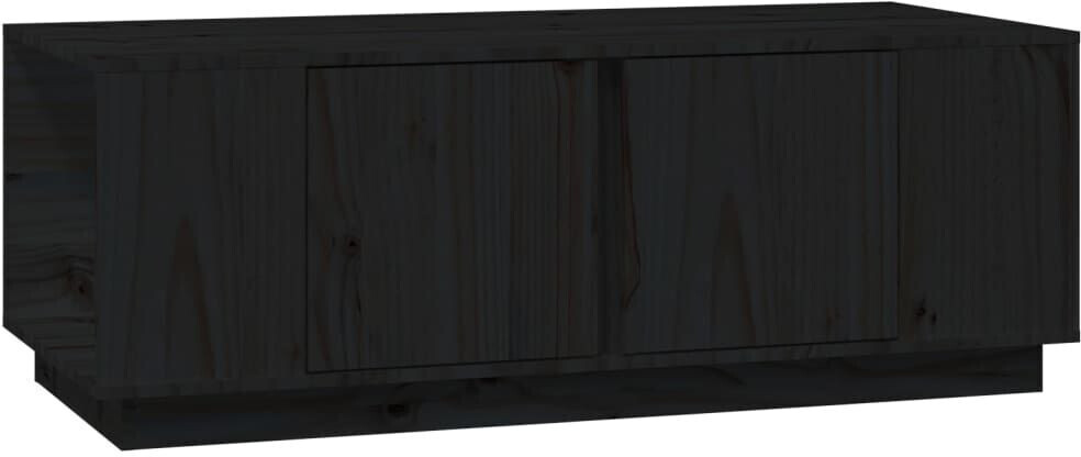 Photos - Coffee Table VidaXL  black 110x50x40 cm solid pine wood 