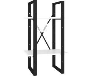 vidaXL Bücherregal 2 Fächer Weiß 40x30x70 cm Holzwerkstoff