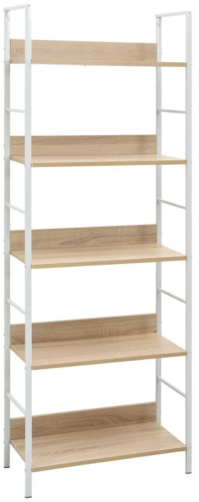 Sideboard 57x35x70cm Schwarz - 3-regliger Bücherschrank Aus Holzwerkstoff