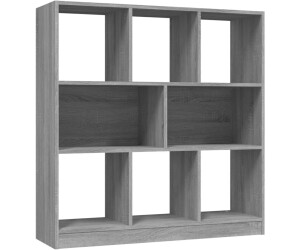 vidaXL Bücherregal Grau Sonoma 97,5x29,5x100 cm Holzwerkstoff
