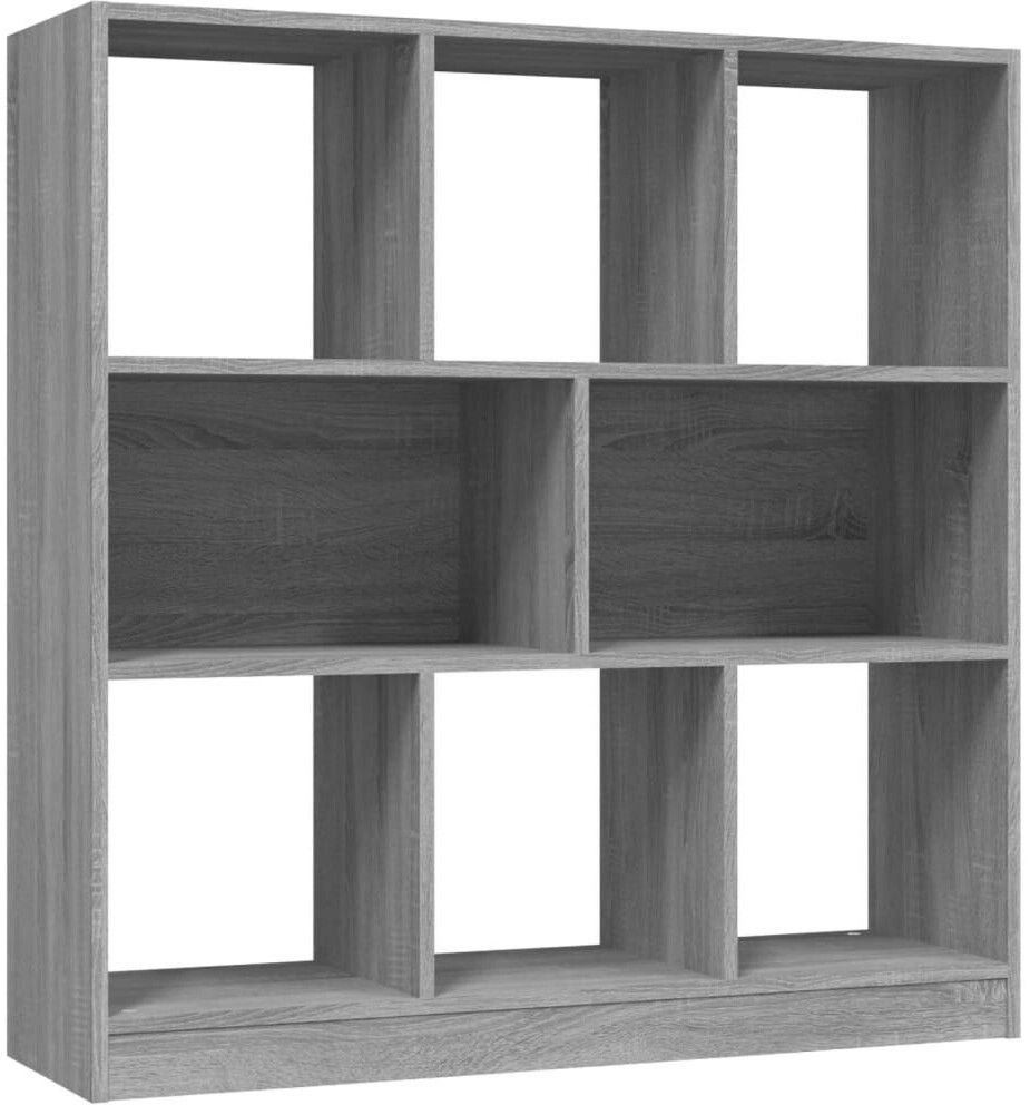 vidaXL Bücherregal Grau Sonoma 97,5x29,5x100 cm Holzwerkstoff