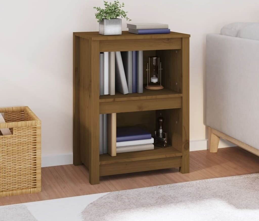 vidaXL Bücherregal Honigbraun 50x35x68 cm Massivholz Kiefer