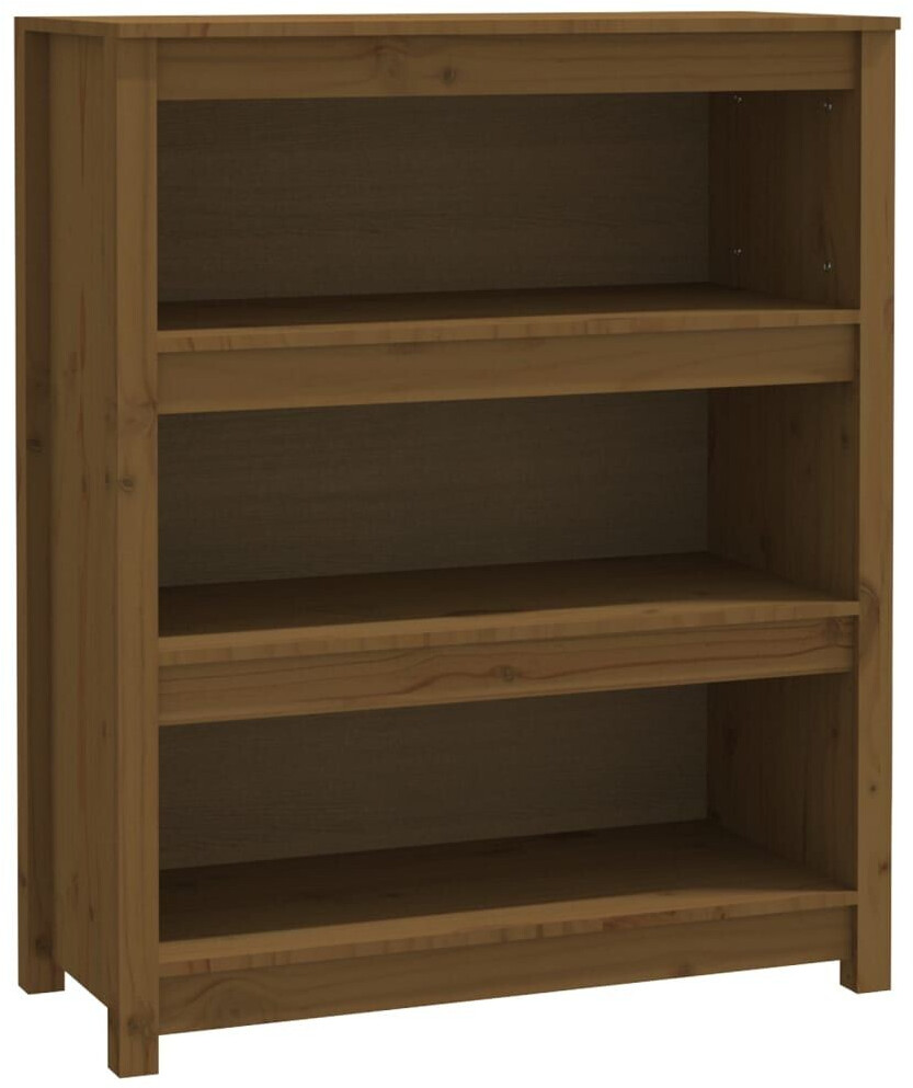 vidaXL Bücherregal Honigbraun 80x35x97 cm Massivholz Kiefer