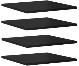 vidaXL Bücherregal-Bretter 8 Stk. Hochglanz-Schwarz 40x40x1,5 cm
