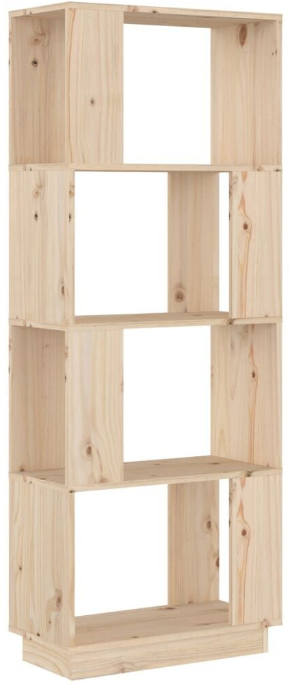 vidaXL Bücherregal/Raumteiler 51x25x132 cm Massivholz Kiefer