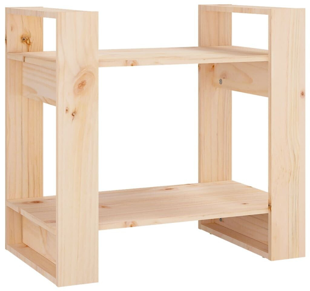 vidaXL Bücherregal/Raumteiler 60x35x57 cm Massivholz Kiefer