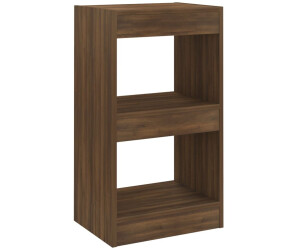 vidaXL Bücherregal/Raumteiler Braun Eichen-Optik 40x30x72 cm