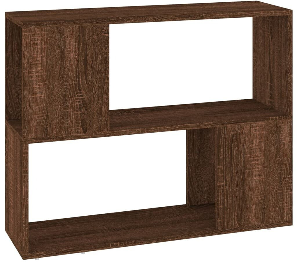 vidaXL Bücherregal/Raumteiler Braun Eichen-Optik 80x24x63 cm