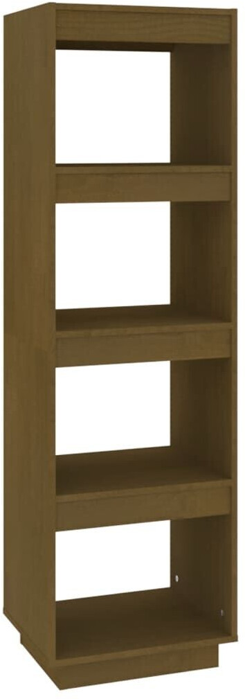 vidaXL Bücherregal/Raumteiler Honigbraun 40x35x135 cm Massivholz Kiefer